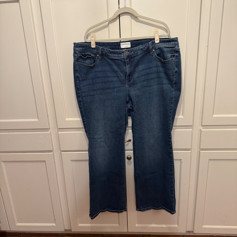 Lane Bryant Mid-Rise Flex Magic Waistband Bootcut Jeans Blue Size 24 Plus Size